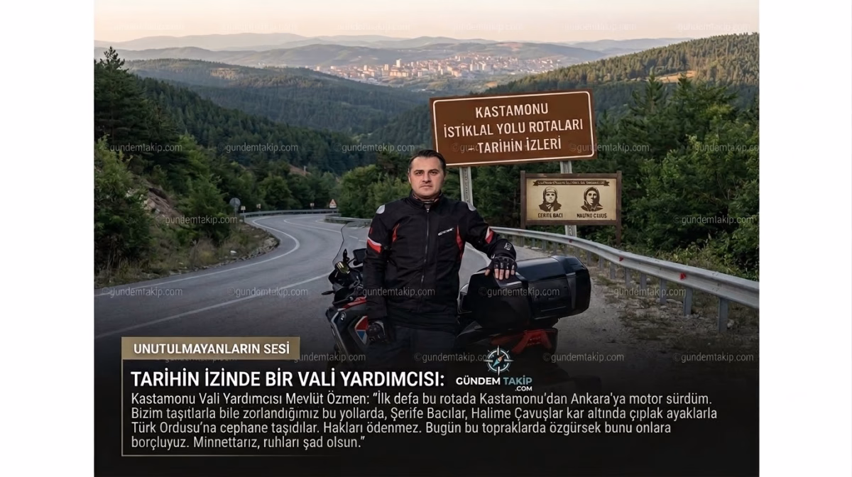 Vali Yardımcısı Mevlüt Özmen İstiklal Yolu Rotasını Motosikletiyle Geçti