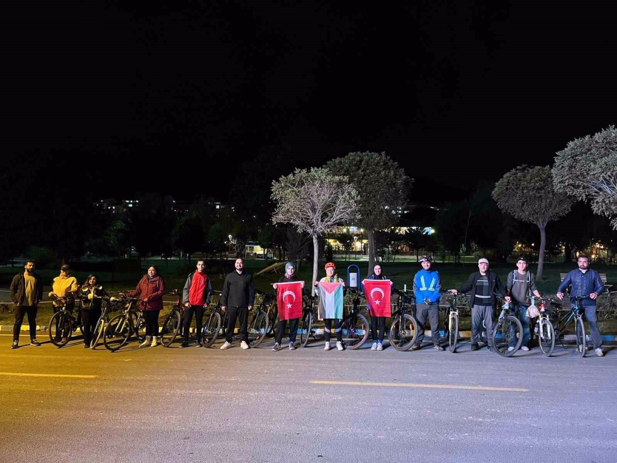 Gazze için pedal çevirdiler