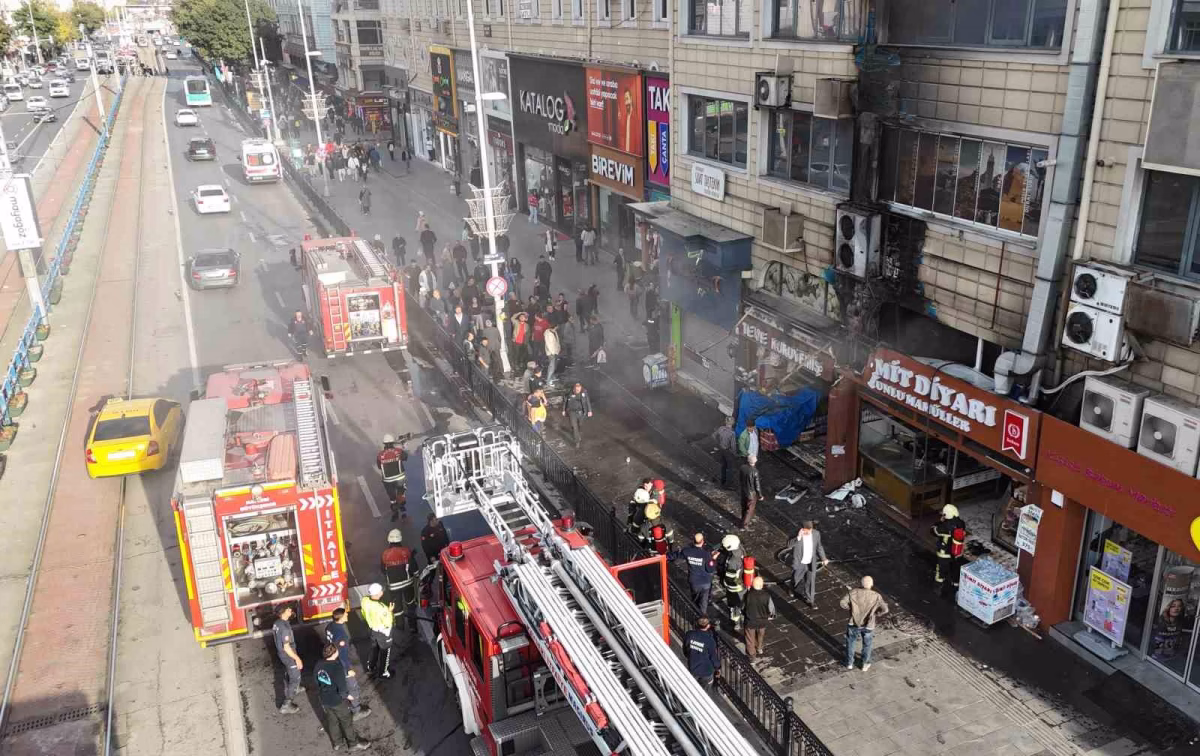 Kayseri'de İşyerinde Çıkan Yangın Söndürüldü
