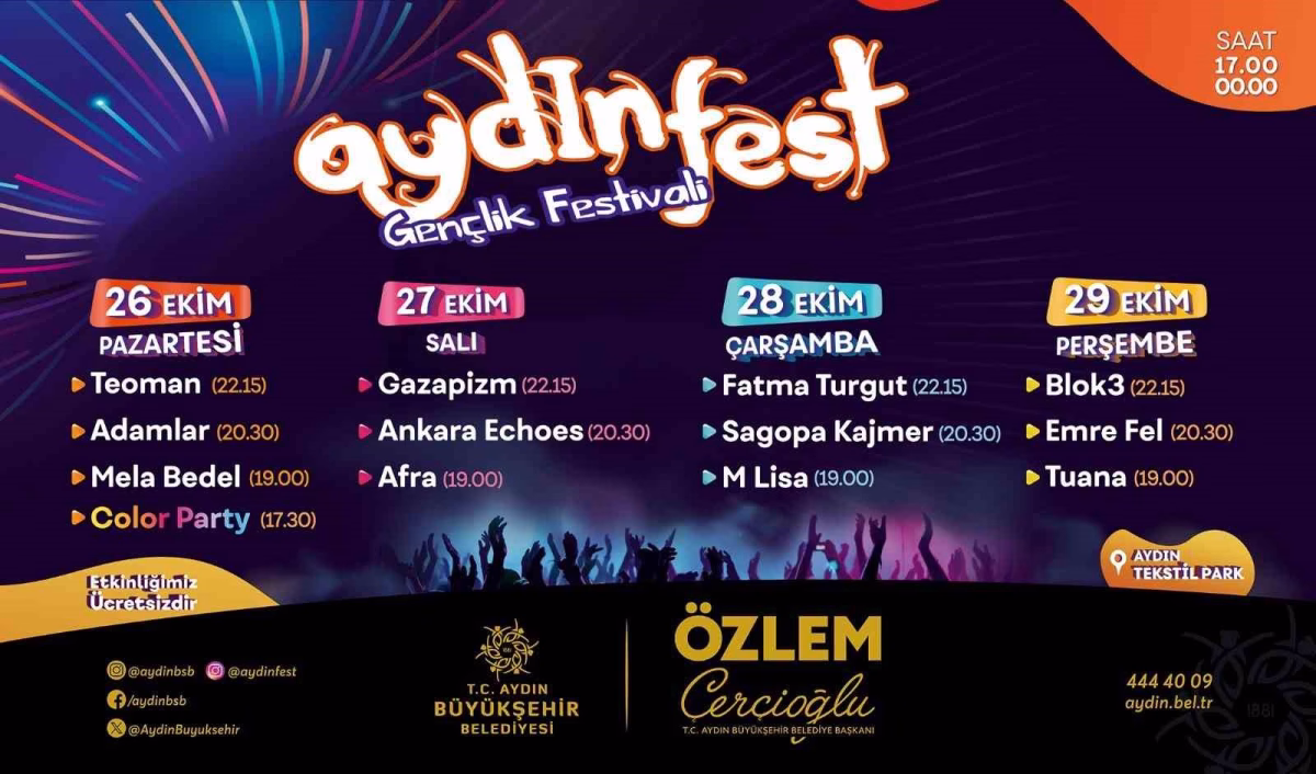 Aydınfest Gençlik Festivali İçin Geri Sayım
