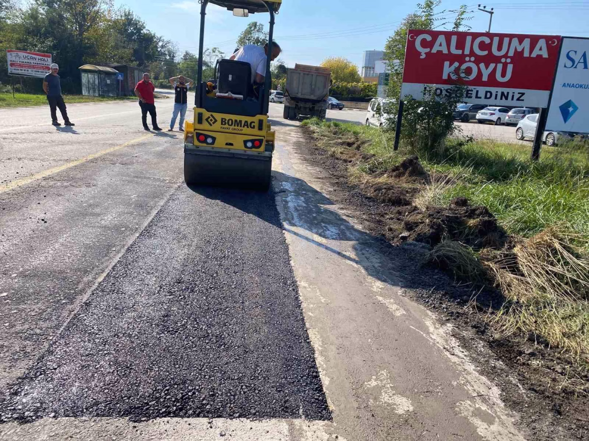 Çalıcuma Köyünde Asfalt Yama Çalışması Tamamlandı