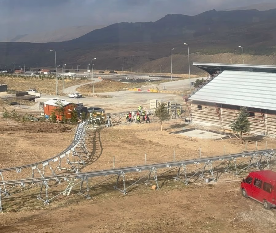 Erciyes'te dağ kızağı projesi hızla yükseliyor
