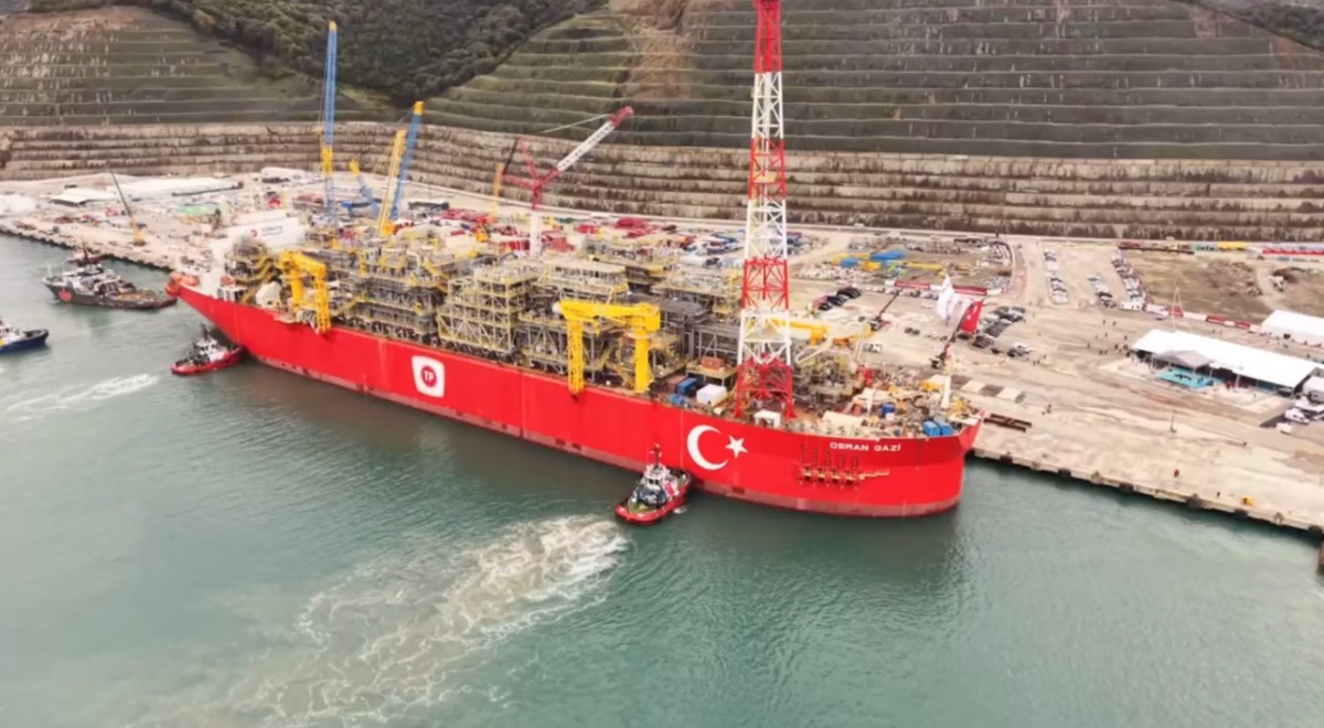 Osman Gazi platformu dronla görüntülendi