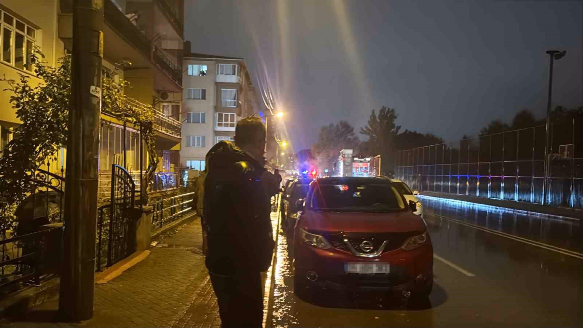 Alkollü Sürücü Yanan Aracını Sigarayla İzledi