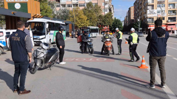 Elazığ'da motosikletlilere 1 milyon lira ceza