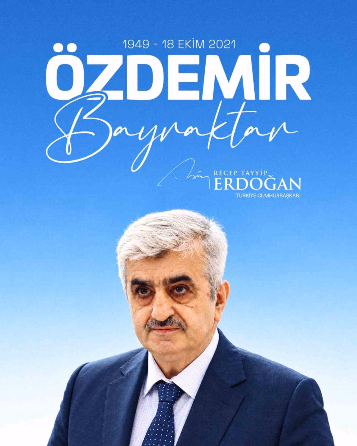 Erdoğan'dan Özdemir Bayraktar Anma Mesajı