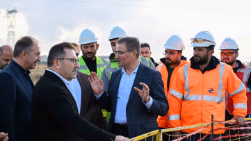 Erzurum'daki Yeni Stadyum İnşaatı İncelendi