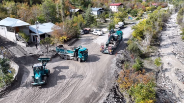 Erzurum Uzundere'de Sele Anında Müdahale