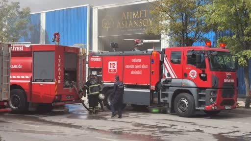 Gaziantep’te pamuk fabrikası yangını söndürüldü