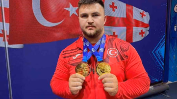 Milli Halterci Selahattin Altın'dan İki Altın