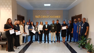 Nazilli’de acil bakım hemşireleri sertifikalarını aldı