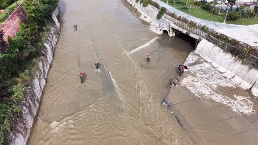 Sarıyer'de sel felaketi sonrası kayıp arama çalışmaları