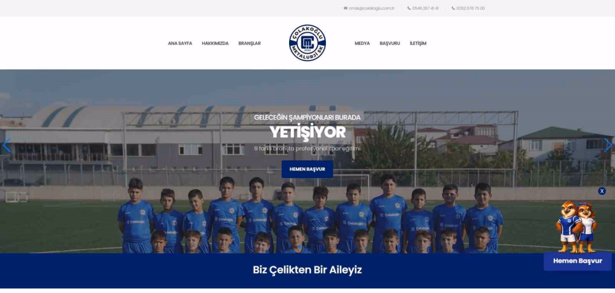 Çolakoğlu Metalurji Spor Kulübü Sitesi Açıldı