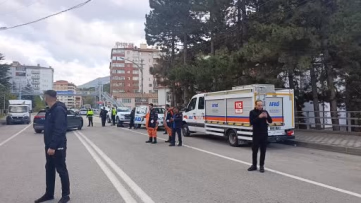Gümüşhane'de Kanalizasyondan Çıkan Gaz Paniği
