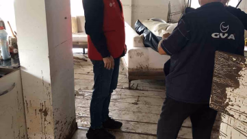Başiskele'de Selzedelere Ziyaret ve Destek