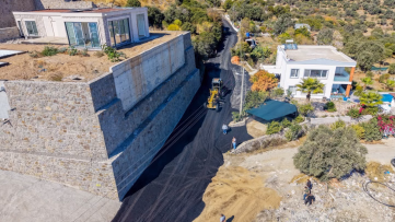 Bodrum’da beş mahallede yol çalışmaları