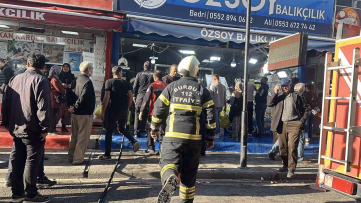 Burdur'da balıkçının bacasında yangın çıktı