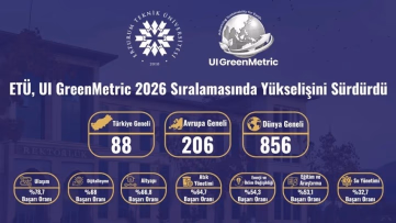 ETÜ'den UI GreenMetric Sıralamasında Büyük Yükseliş