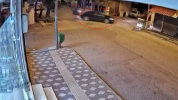 Motosiklet kazasının güvenlik kamerası görüntülendi