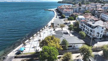 Ulaşlı sahiline dalga kırıcı set yapıldı