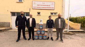 Emet'te 10 Süt İşletmesine Cihaz Desteği