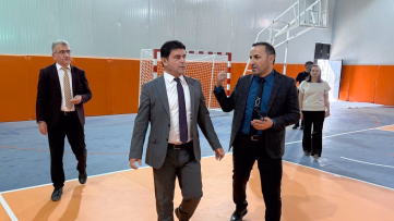 Hakkari'de Okula Yeni Spor Salonu