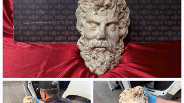 İzmir'de Tarihi Zeus Heykel Başı Ele Geçirildi