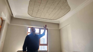 Kayseri'de tavan çöken evde yaralanan kadın konuştu