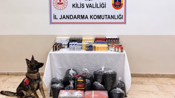 Kilis'te kaçak sigara ve çay operasyonu