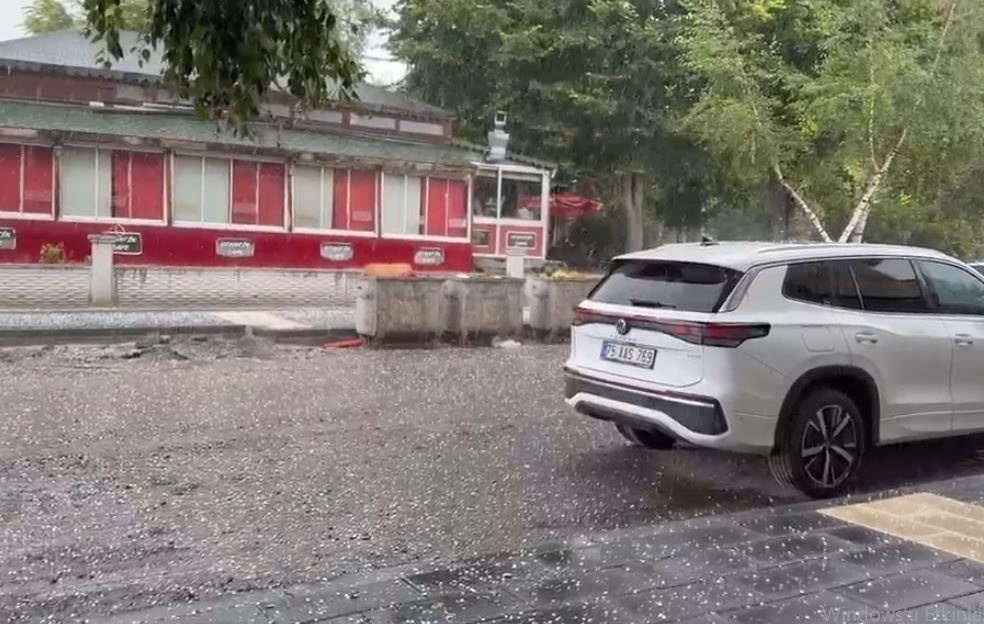 Ardahan'da Sağanak ve Dolu Yağışı