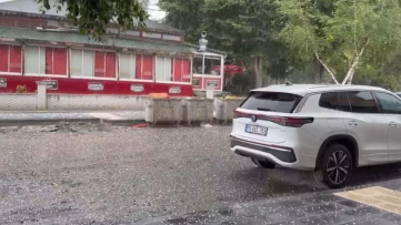 Ardahan'da Sağanak ve Dolu Yağışı