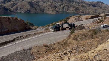 Bozkır'da heyelan ve dere ıslahı incelemesi