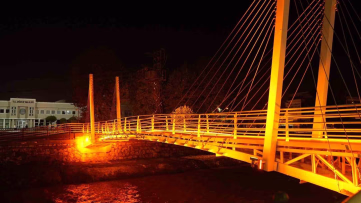 Düzce'de ikinci yaya köprüsü açıldı