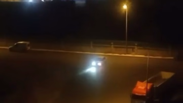 Elazığ'da Otomobille Drift Atan Sürücü Kamerada