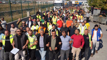 Kapıkule'de tır şoförlerinden vize ve kuyruk eylemi