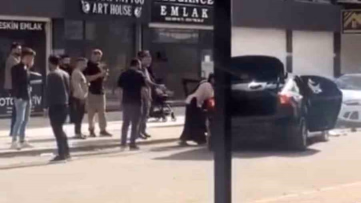 Kızıltepe'deki Kavgada Lüks Otomobil Hasar Gördü