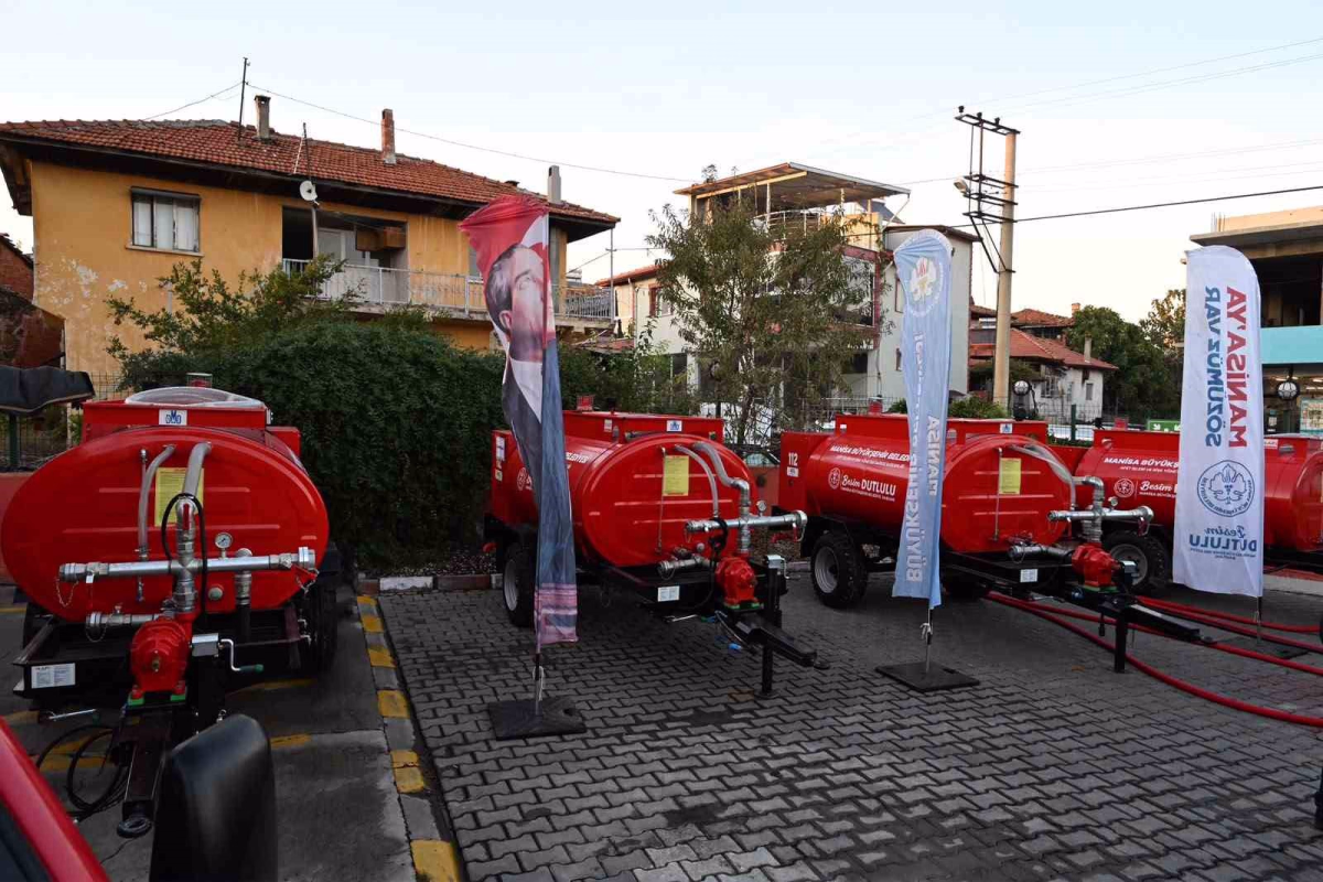Kula'daki Kırsal Mahallelere Tanker Desteği