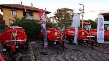 Kula'daki Kırsal Mahallelere Tanker Desteği