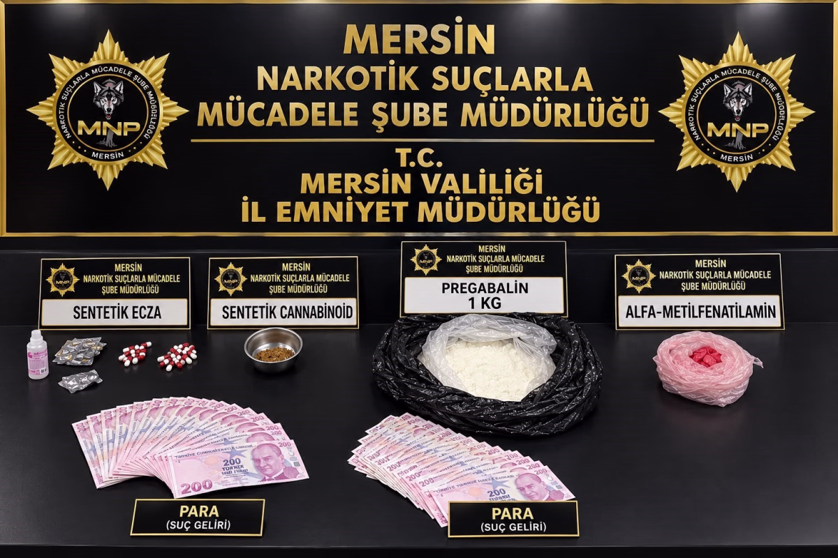 Mersin'de Uyuşturucu Operasyonu: 2 Tutuklama