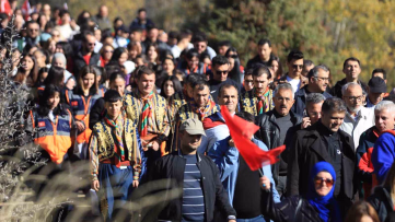 Tarihi İstiklal Yolu'nda 17. yürüyüş düzenlendi