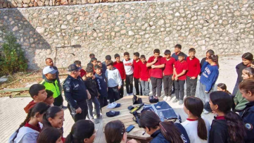 Tut'ta öğrencilere trafik eğitimi verildi