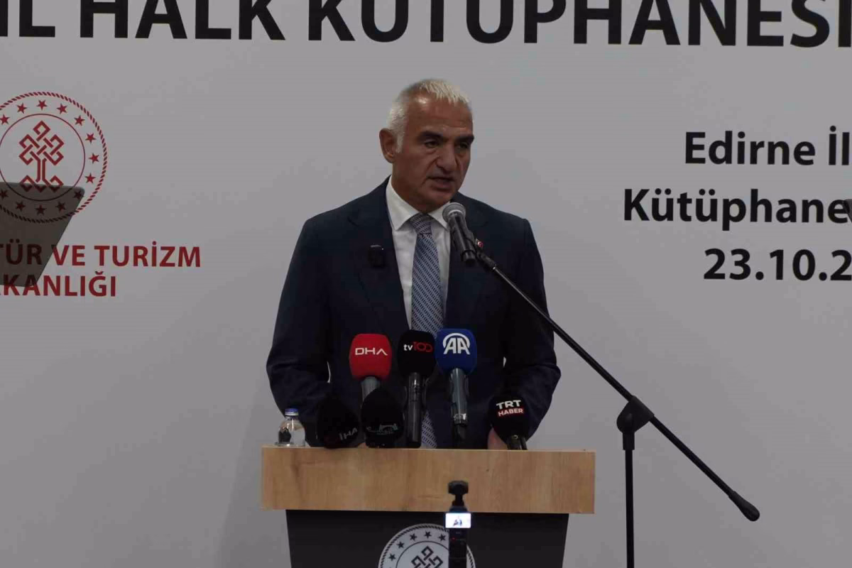 Edirne Yeni İl Halk Kütüphanesi Açıldı