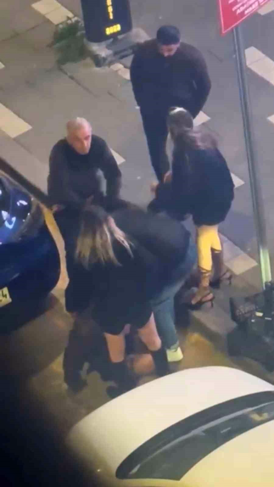 Bolu'da iki grup kadının sokak kavgası kamerada