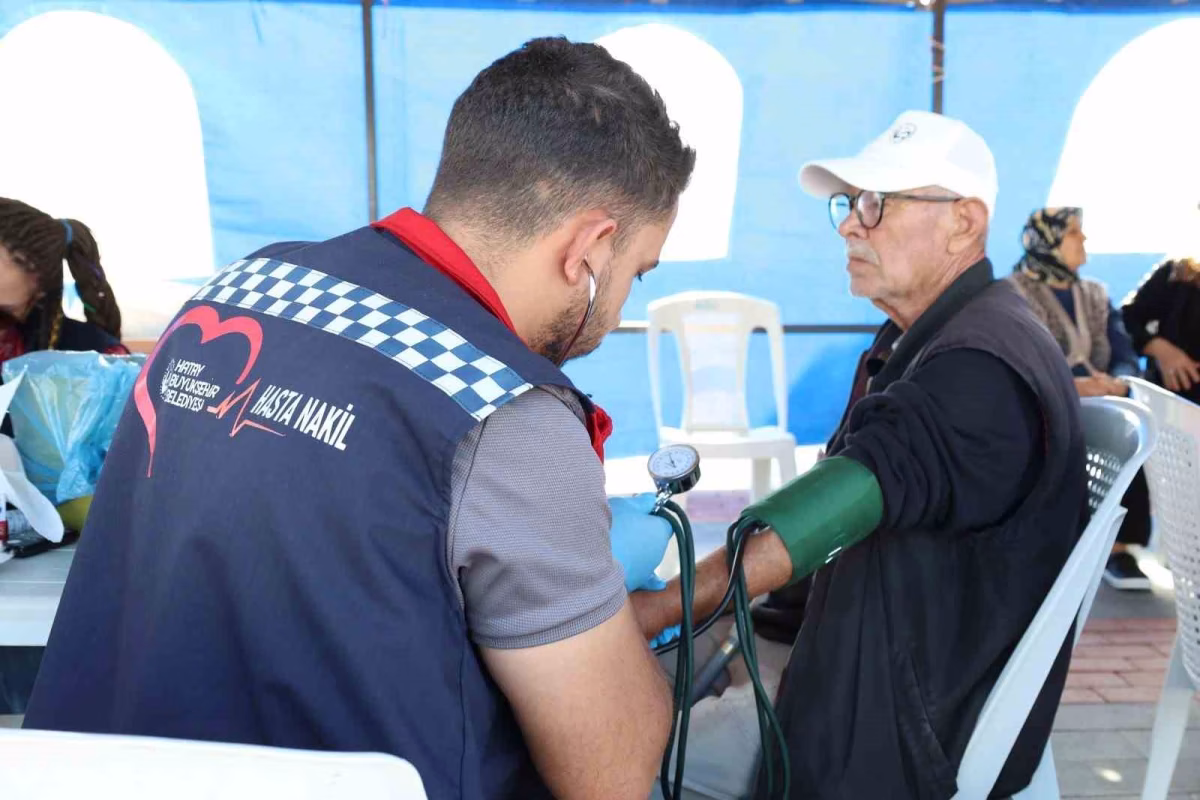 Samandağ’da Vatandaşlara Ücretsiz Sağlık Taraması