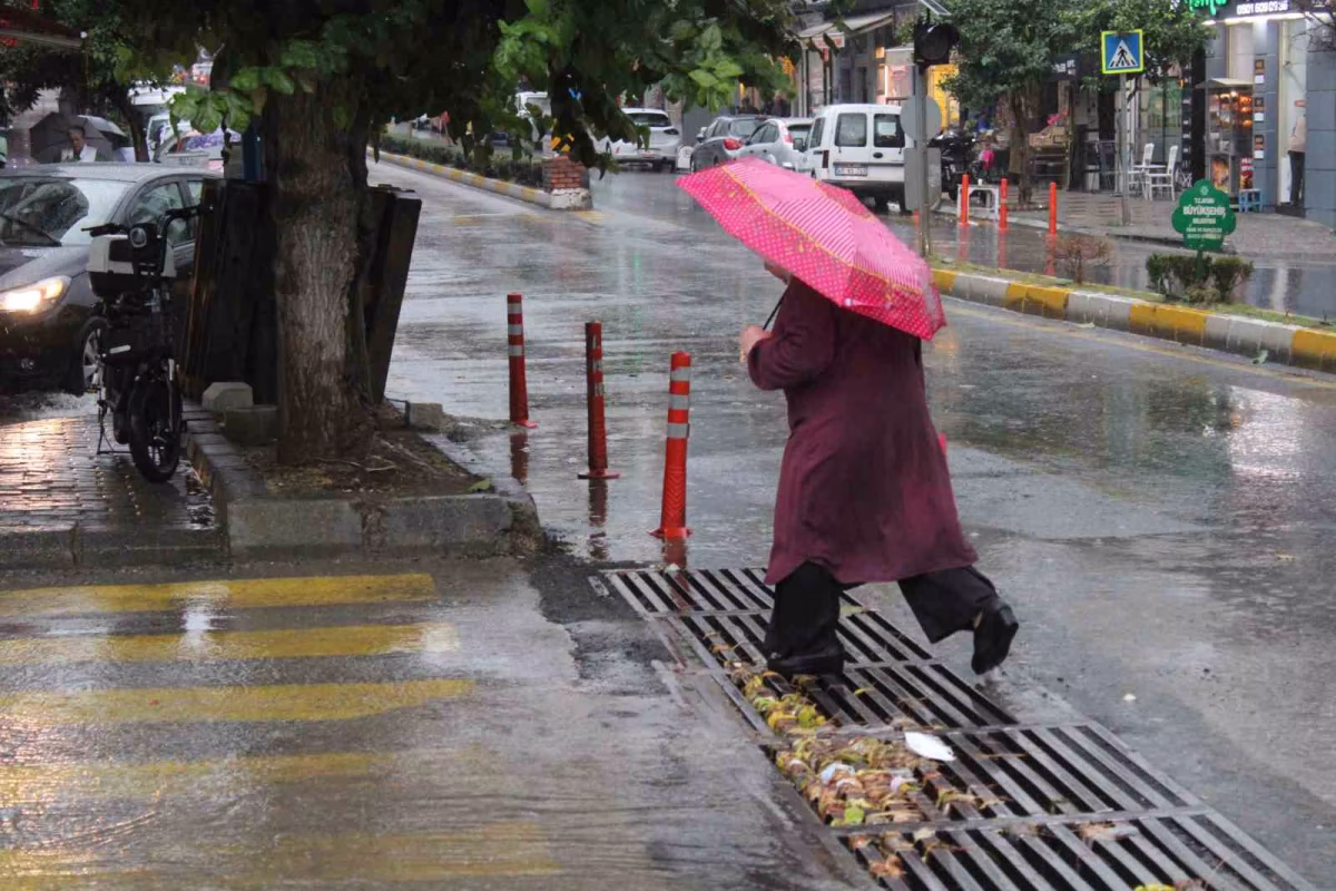 Aydın'da ani sağanak yağış etkili oldu