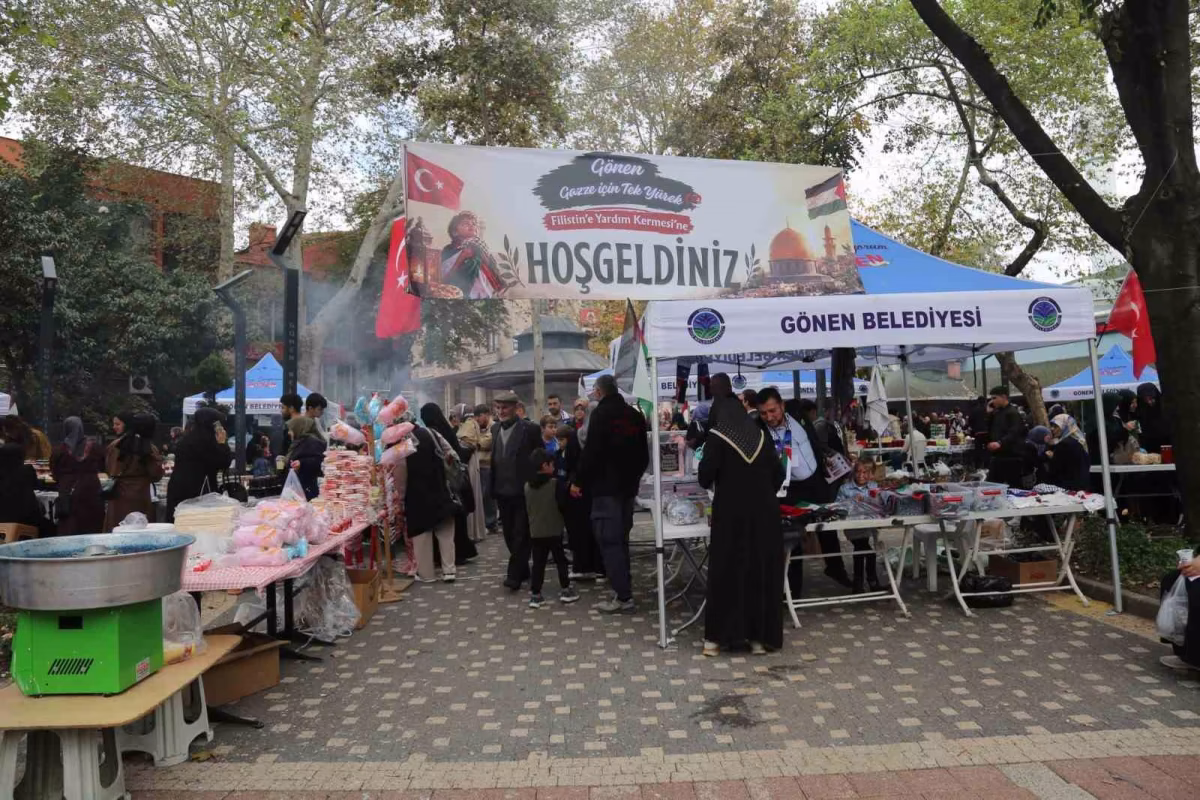 Gönen'de Gazze İçin Yardım Organizasyonu