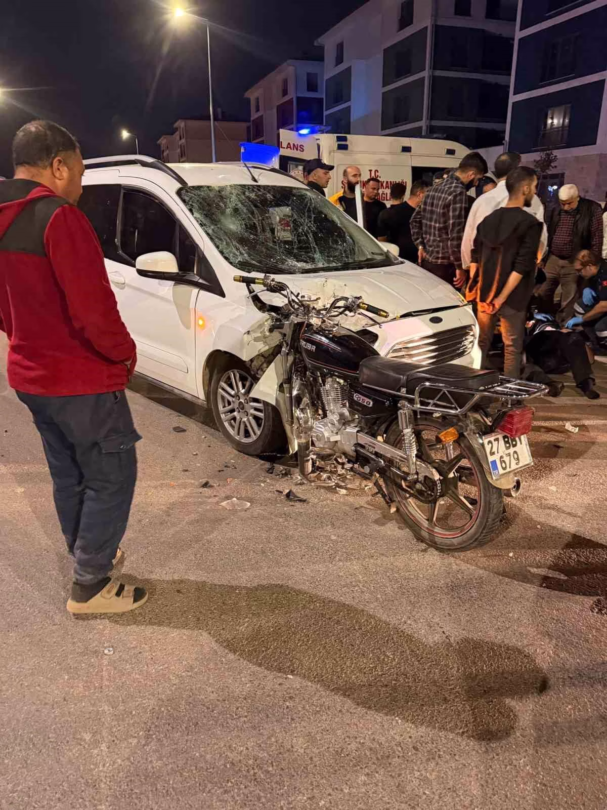 İslahiye'de Araç ile Motosiklet Çarpıştı: 1 Yaralı
