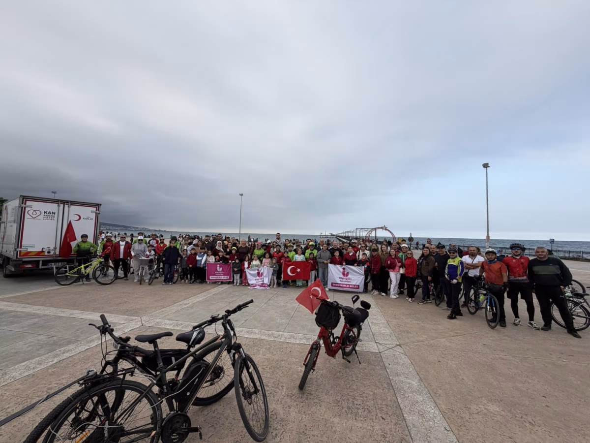 Samsun'da Cumhuriyet Bayramı İçin Pedal Çevirdiler