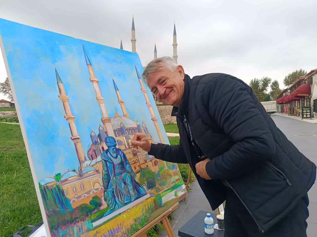 Selimiye Camii'nin İhtişamı Ressamlara İlham Oldu