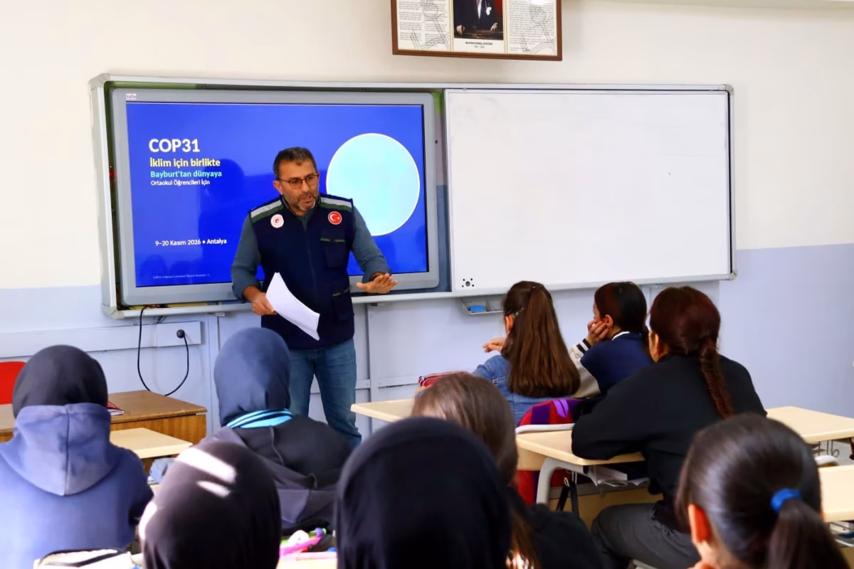 Bayburt'ta Öğrencilere İklim Değişikliği Eğitimi
